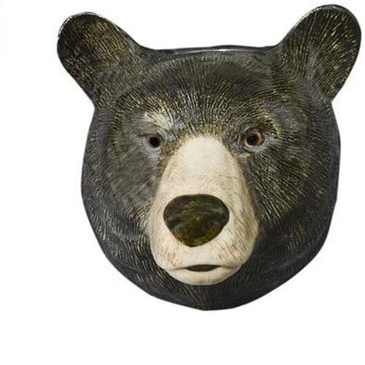 Black Bear Wall Vase