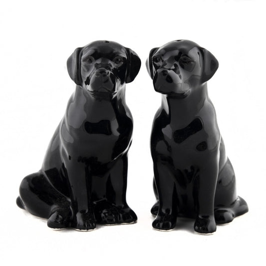 Black Labrador Salt & Pepper Shakers