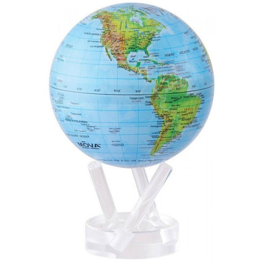 MOVA Blue with Relief Map 4.5" Globe