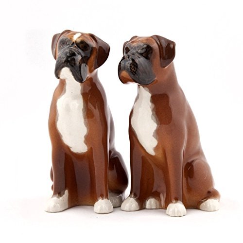 Boxer Dog Salt & Pepper Shakers