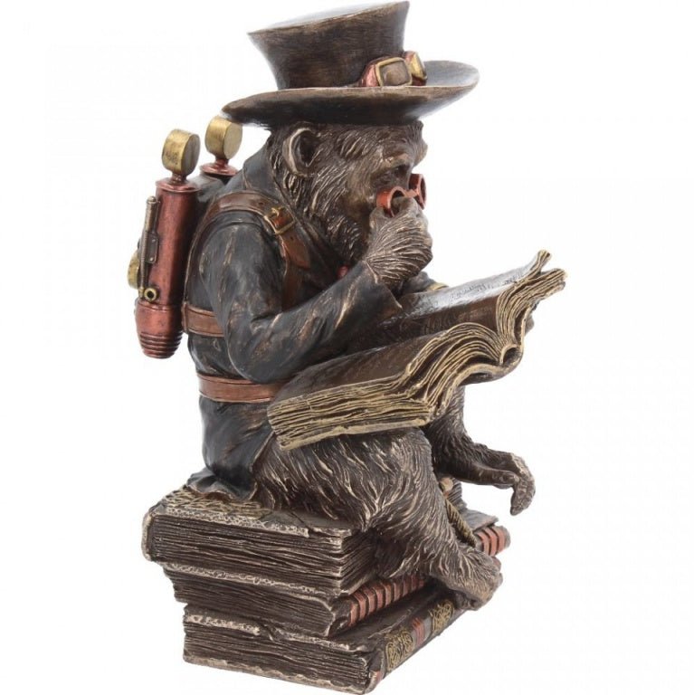 Chimpanzee Scholar Cold Cast Bronze By Nemesis Now Darwinism Steampunk