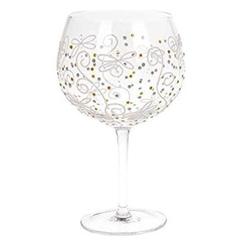 Sunny Sue Hand Decorated Dragonfly Large Gin Glass