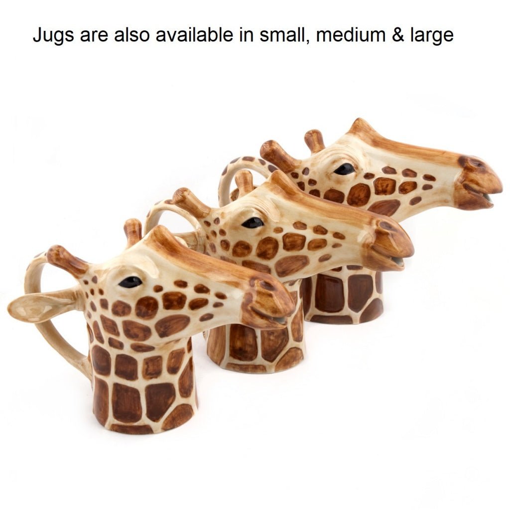 Ceramic Giraffe Jug Large Size Quail