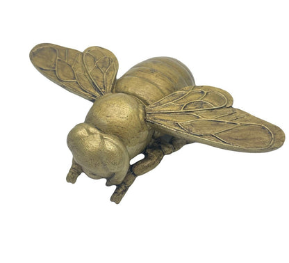 Gold Bee Hanging Or Free Standing Ornament 20 cm