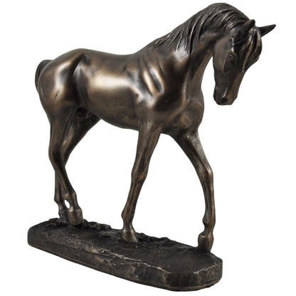 Horse Figure By David Geenty Signed Cold Cast Bronze Graceful