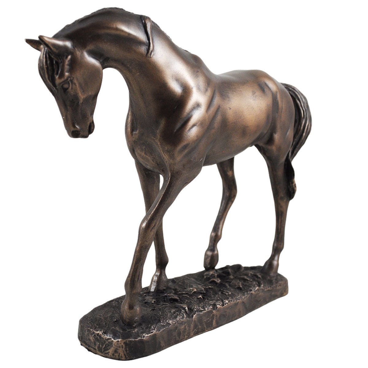 Horse Figure By David Geenty Signed Cold Cast Bronze Graceful