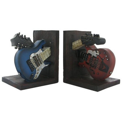 Guitar Shelf Tidy Bookends Vintage Retro Style