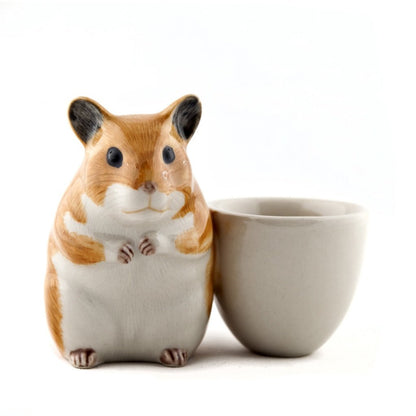Ceramic Hamster Egg Cup Quail