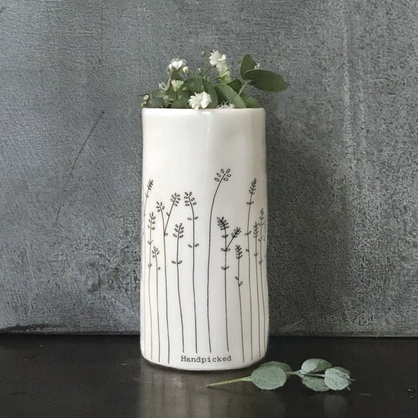 East of India Porcelain Handpicked Bud - Flower Vase