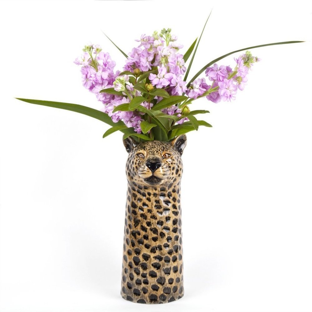 Ceramic leopard Flower Vase Quail