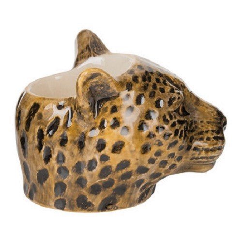 Ceramic Leopard Face Egg Cup Quail