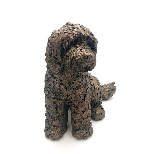 Frith - Lucy Cockapoo Dog Sculpture By Adrian Tinsley