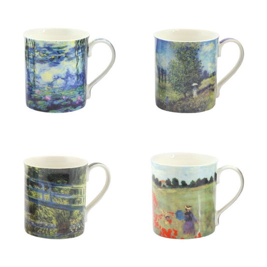 Monet Set of 4 China Mugs