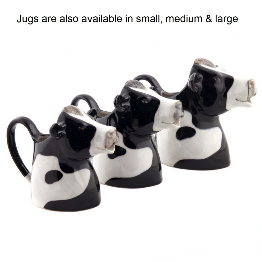 Friesian Cow Jug Medium Quail Ceramics