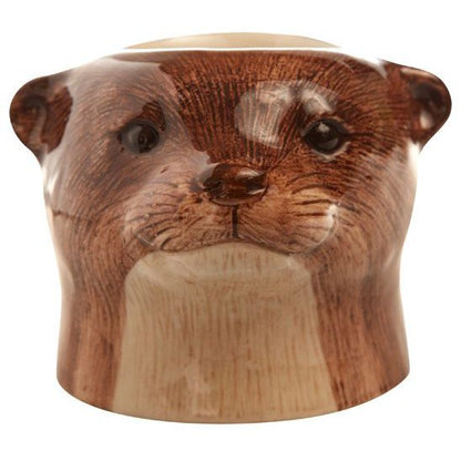 Ceramic Otter Face Egg Cup Quail