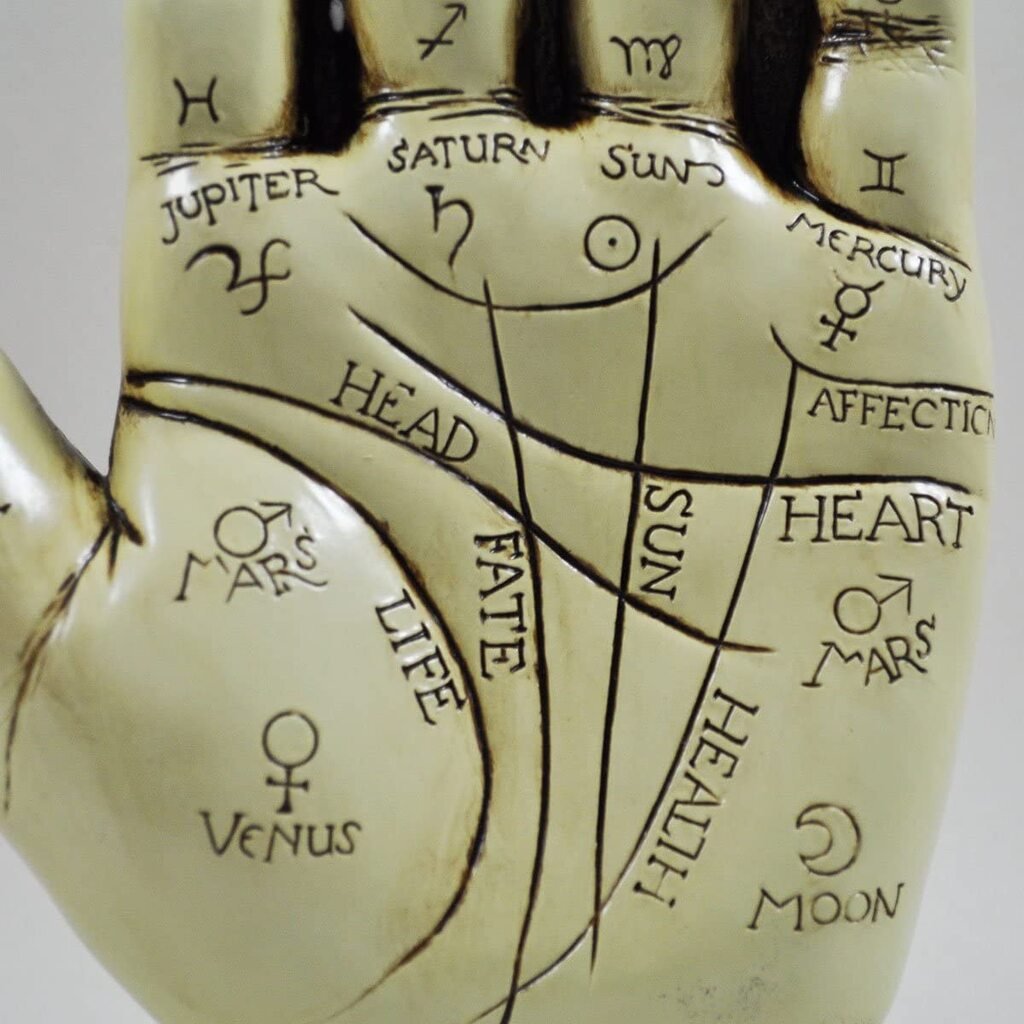 Palmistry Hand Ornament Reading Instruction Booklet 19cm