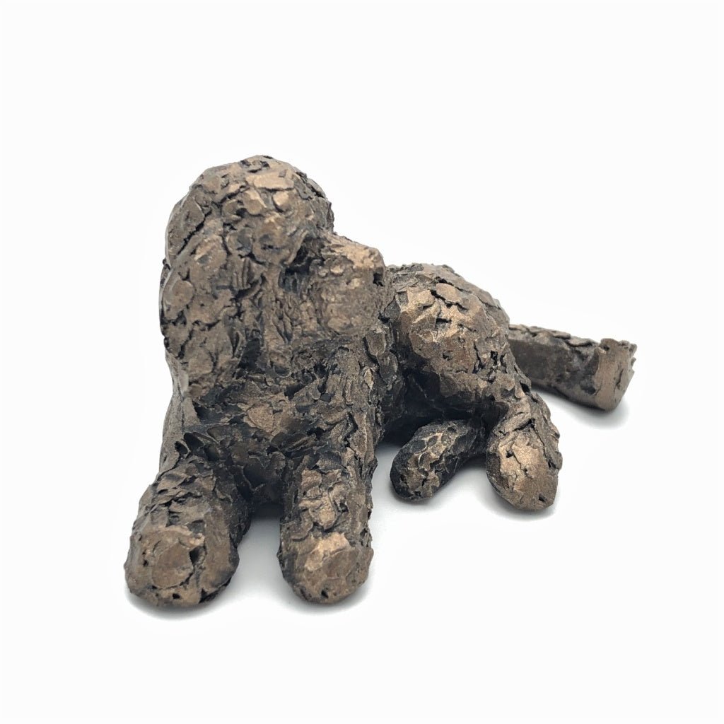 Frith Miniature Cockapoo Laying Pickwick Cold Cast Bronze Made