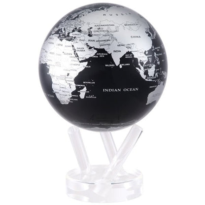MOVA Silver Black Map Globe