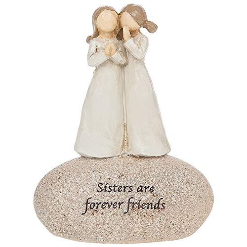 Sisters Are Forever Friends Sentimental Pebble Figure