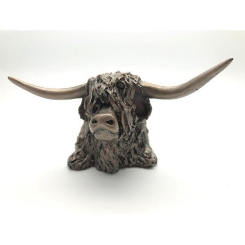 Frith Highland Cow Sitting Sculpture Veronica Ballan