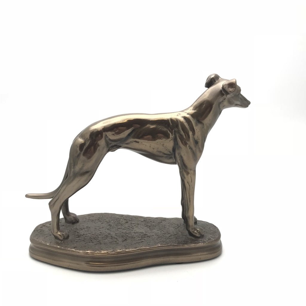 Standing Greyhound Figure Cold Cast Bronze Beauchamp