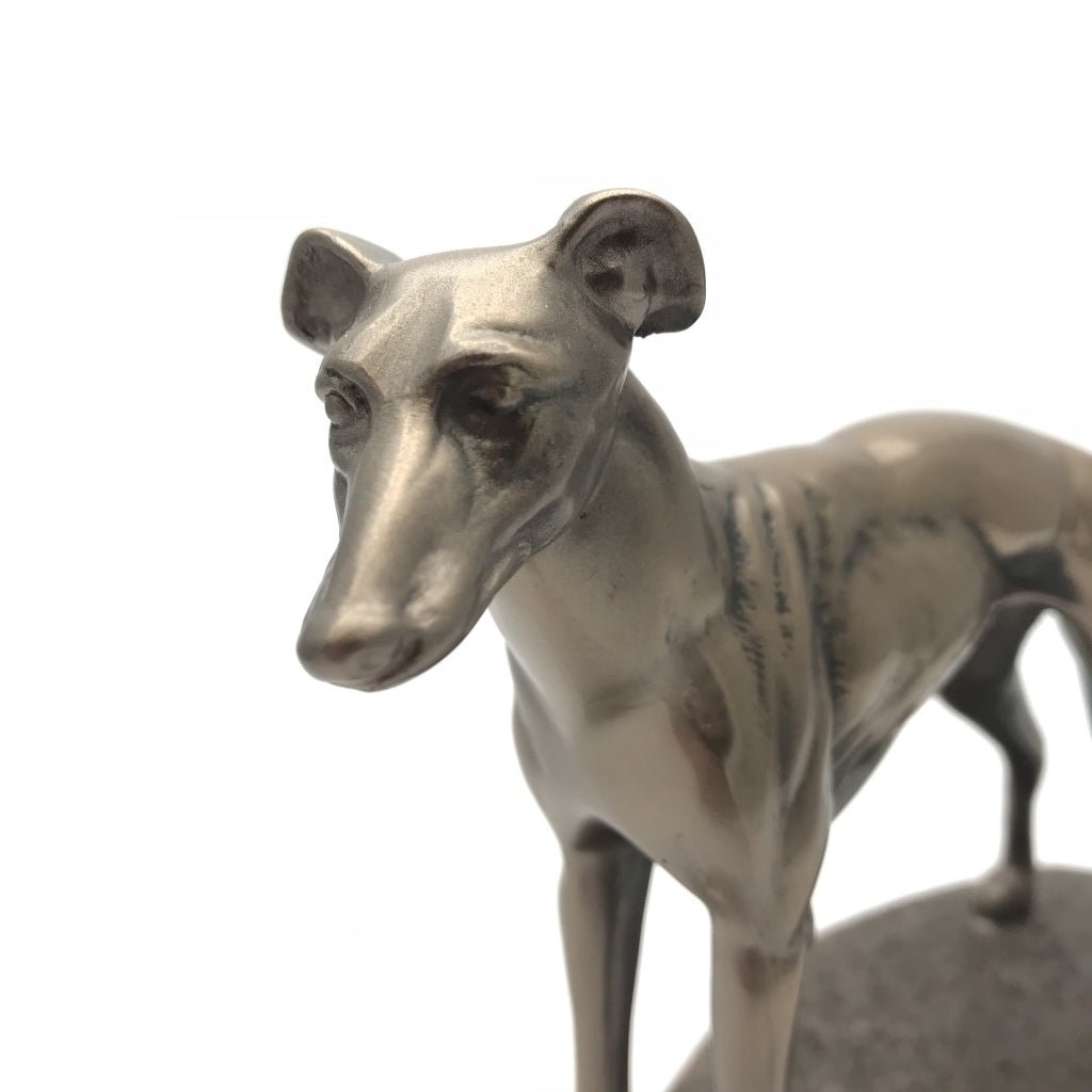 Standing Greyhound Figure Cold Cast Bronze By Beauchamp Bronze