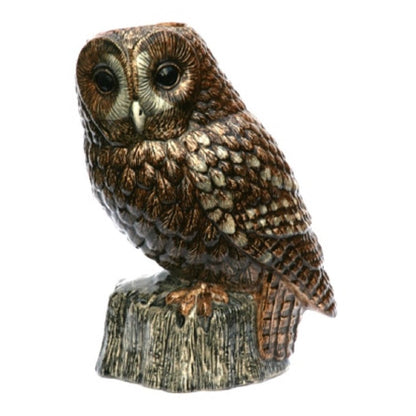 Ceramic Tawny Owl Flower Vase Quail