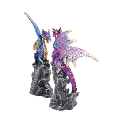 Realm Protectors Figurines Set Two Dragon Gem Ornaments