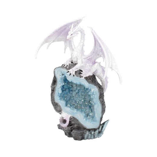 White Dragon Crystal Light Up Ornament Glacial Custodian