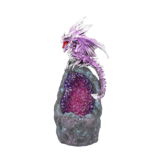 Purple Dragon Crystal Light Up Ornament Amethyst Crystal Guard