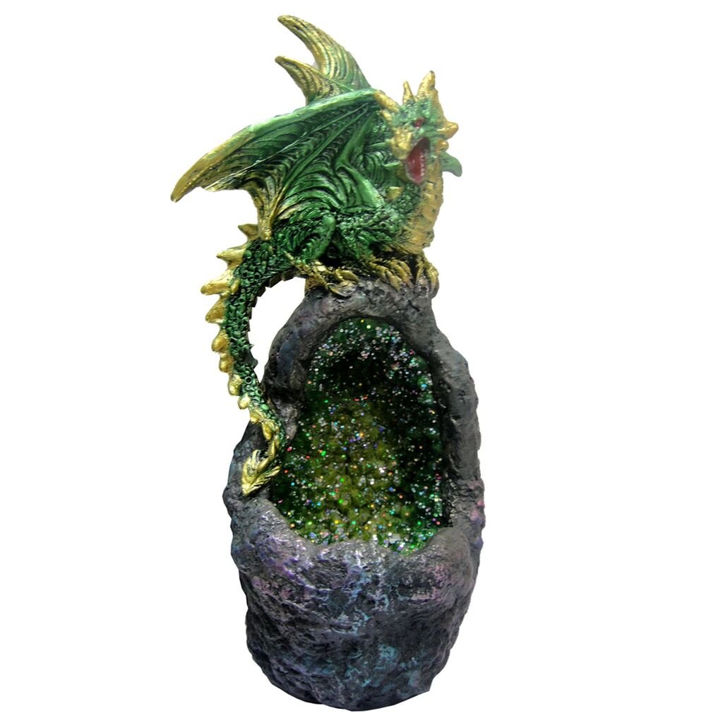 Green Dragon Crystal Light Ornament Emerald Guard