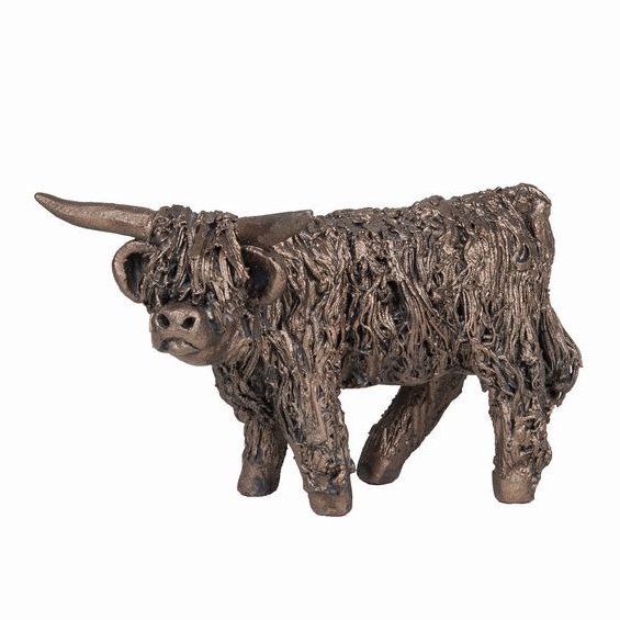 Frith Angus Miniature Highland Cow Standing Sculpture Veronica Ballan