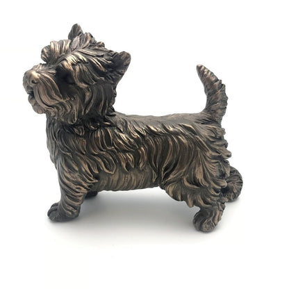 West Highland Terrier Dog Figure Cold Cast Bronze Westie