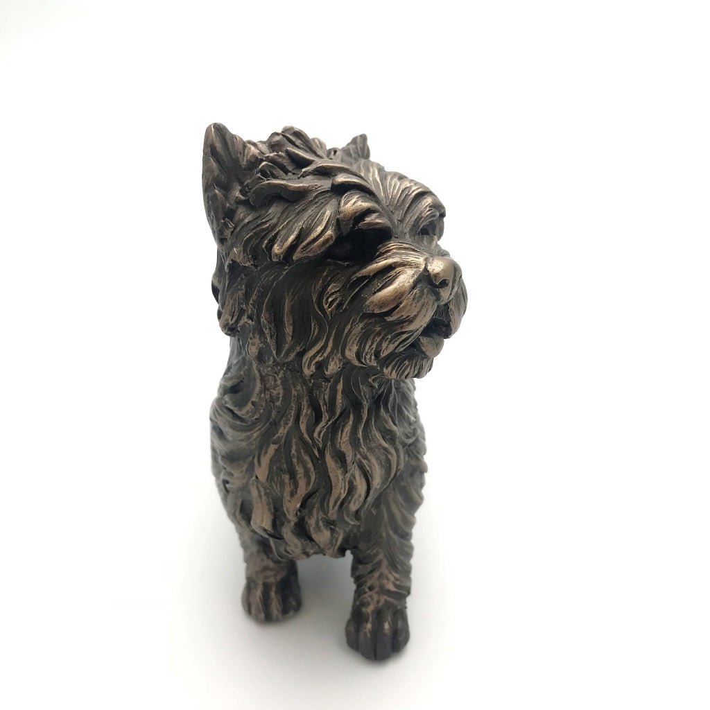 West Highland Terrier Dog Figure Cold Cast Bronze Westie