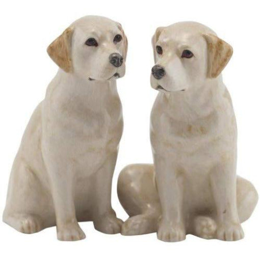 Golden Labrador Salt Pepper Shakers Quail Ceramics