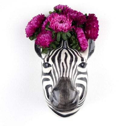Zebra Wall Vase Quail Ceramics