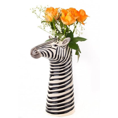 Zebra Flower Vase Quail Ceramics